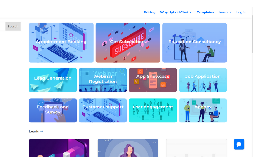 HYBRID.CHAT – CHATBOT BUILDING PLATFORM screenshot 1